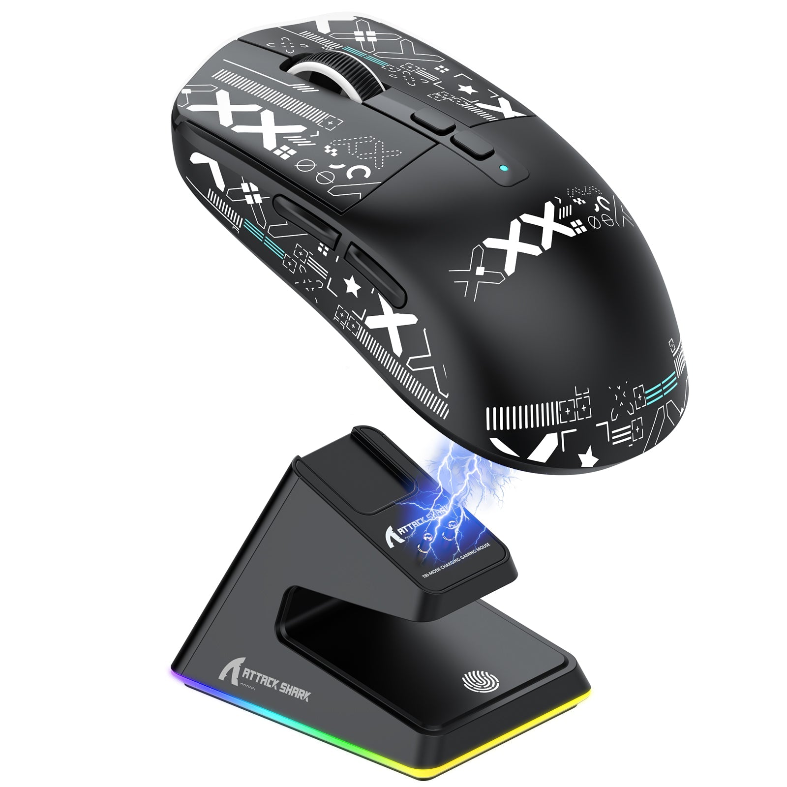 ATTACK SHARK X6 Three Modes Oyuncu Mouse Şarj İstasyonu İle